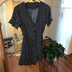 Zara crepe polka dot sundress